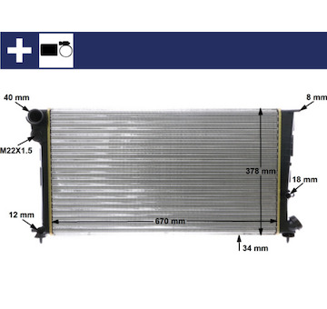 Chladič, chlazení motoru MAHLE CR 471 000S