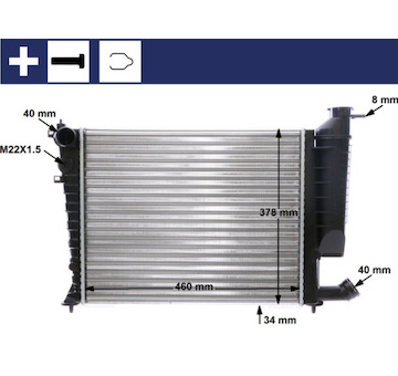 Chladič, chlazení motoru MAHLE CR 478 000S