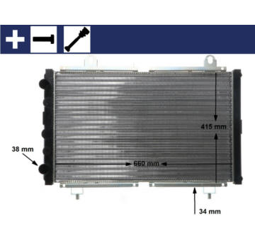 Chladič, chlazení motoru MAHLE CR 499 000S