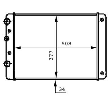 Chladič, chlazení motoru MAHLE CR 506 000P