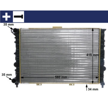 Chladič, chlazení motoru MAHLE CR 518 000S