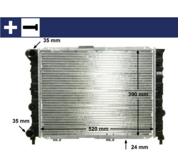 Chladič, chlazení motoru MAHLE CR 519 000S