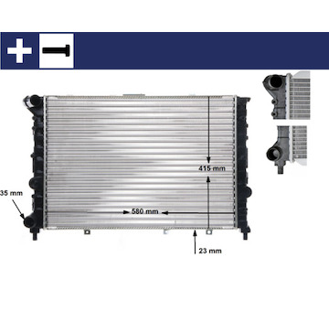 Chladič, chlazení motoru MAHLE CR 521 000S