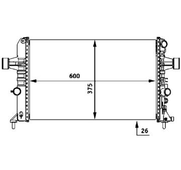 Chladič, chlazení motoru MAHLE ORIGINAL CR 531 000S