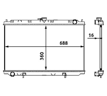 Chladič, chlazení motoru MAHLE ORIGINAL CR 545 000S