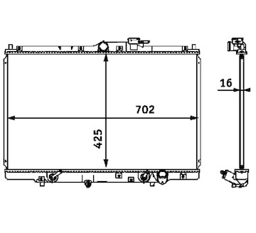 Chladič, chlazení motoru MAHLE CR 547 000S