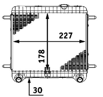 Chladič, chlazení motoru MAHLE CR 550 000P