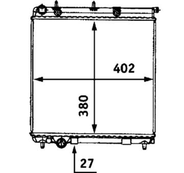 Chladič, chlazení motoru MAHLE CR 558 000S