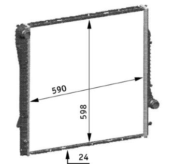 Chladič, chlazení motoru MAHLE CR 566 000S