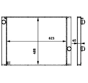 Chladič motora MAHLE CR 582 000P