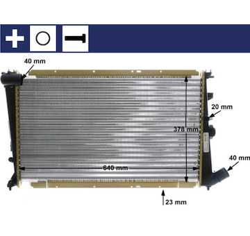 Chladič, chlazení motoru MAHLE CR 586 000S