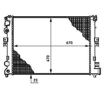 Chladič motora MAHLE CR 592 000S