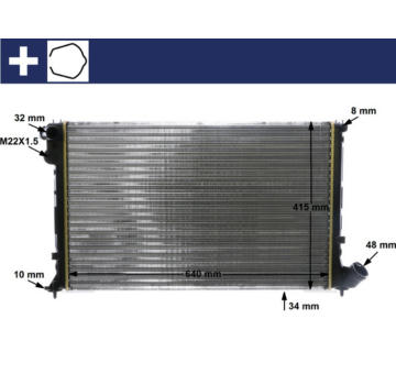 Chladič, chlazení motoru MAHLE CR 594 000S