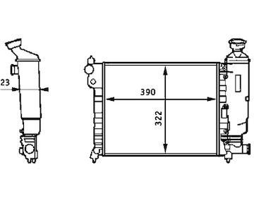 Chladič, chlazení motoru MAHLE CR 613 000S