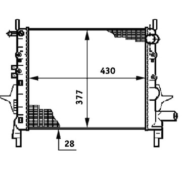 Chladič, chlazení motoru MAHLE CR 614 000P