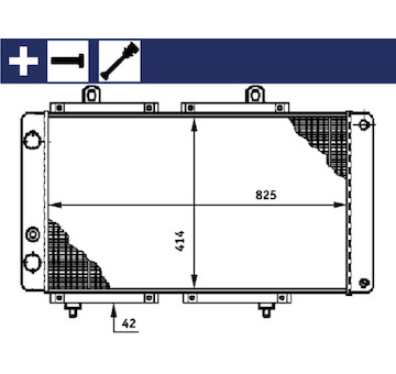 Chladič, chlazení motoru MAHLE CR 618 000S