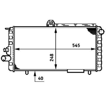 Chladič, chlazení motoru MAHLE CR 620 000S