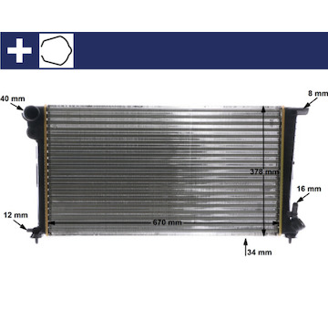 Chladič, chlazení motoru MAHLE CR 624 000S