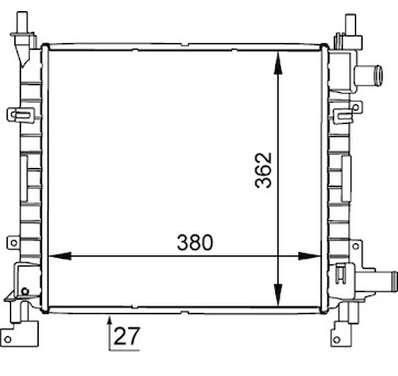 Chladič, chlazení motoru MAHLE CR 626 000S