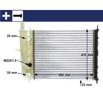 Chladič, chlazení motoru MAHLE CR 630 000S