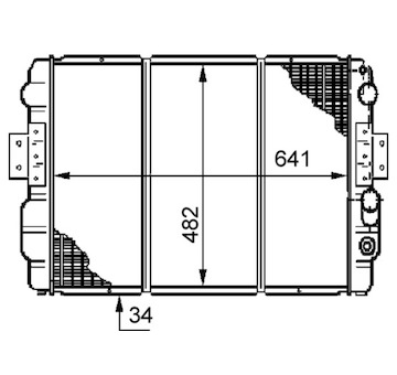 Chladič, chlazení motoru MAHLE CR 633 000S