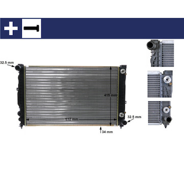 Chladič, chlazení motoru MAHLE CR 648 000S