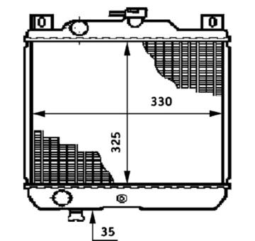 Chladič, chlazení motoru MAHLE CR 651 000S