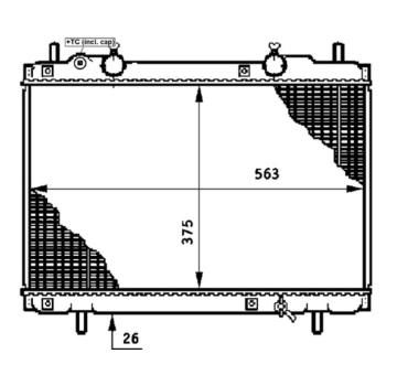 Chladič, chlazení motoru MAHLE CR 656 000S