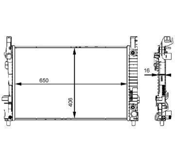 Chladič, chlazení motoru MAHLE CR 661 000S