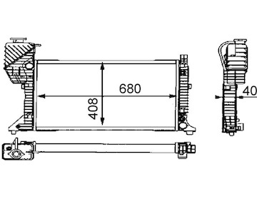 Chladič, chlazení motoru MAHLE CR 682 000S