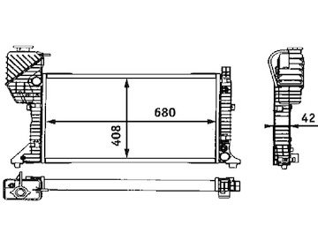 Chladič, chlazení motoru MAHLE CR 683 000S