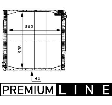 Chladič motora MAHLE CR 696 000P
