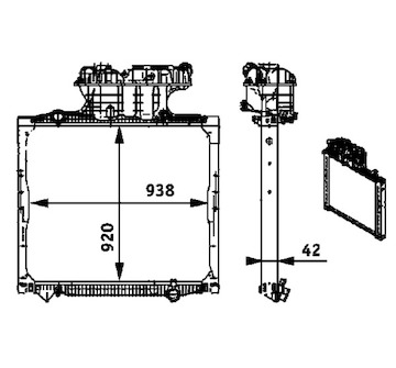 Chladič, chlazení motoru MAHLE CR 701 000P