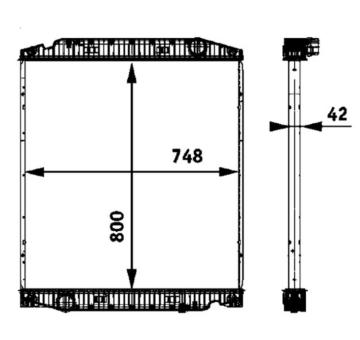 Chladič motora MAHLE CR 719 000P