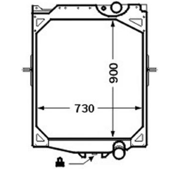 Chladič, chlazení motoru MAHLE CR 756 000P
