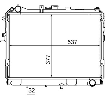 Chladič, chlazení motoru MAHLE CR 767 000S
