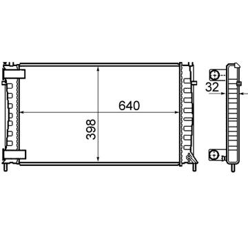 Chladič motora MAHLE CR 803 000S