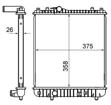 Chladič, chlazení motoru MAHLE CR 837 000S