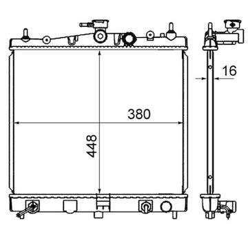 Chladič, chlazení motoru MAHLE CR 839 000S