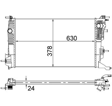 Chladič, chlazení motoru MAHLE CR 840 001S