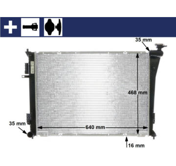 Chladič motora MAHLE CR 846 000S