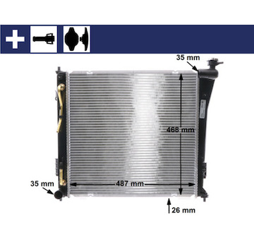 Chladič, chlazení motoru MAHLE CR 847 000S