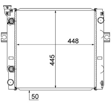 Chladič, chlazení motoru MAHLE CR 869 000S