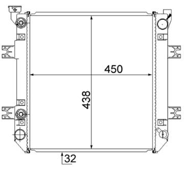 Chladič, chlazení motoru MAHLE CR 872 000S