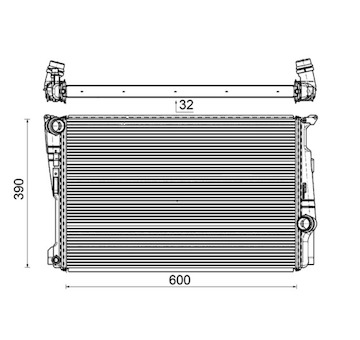 Chladič, chlazení motoru MAHLE CR 877 000P