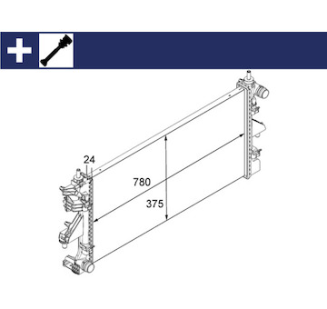 Chladič, chlazení motoru MAHLE CR 881 000S