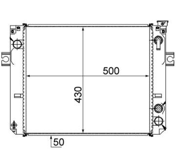 Chladič, chlazení motoru MAHLE CR 888 000S