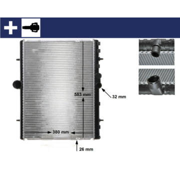 Chladič, chlazení motoru MAHLE CR 889 000S