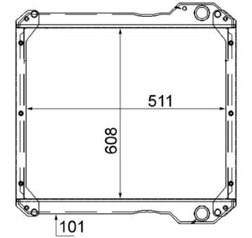 Chladič, chlazení motoru MAHLE CR 890 000S