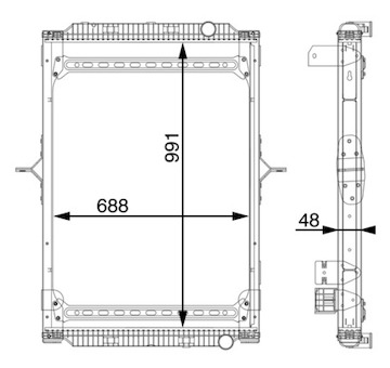 Chladič, chlazení motoru MAHLE CR 891 000S